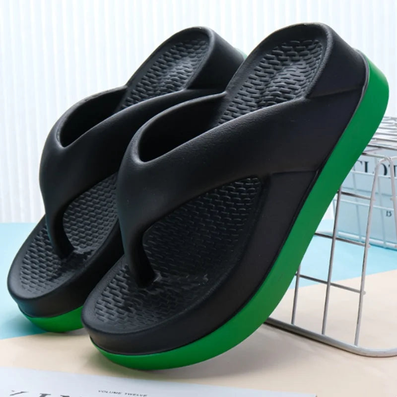 Woman flip flops Popular Design Shoes 2024 trend Casual Platform Sandals non-slip Outdoor slippers Unique features Flat sandals