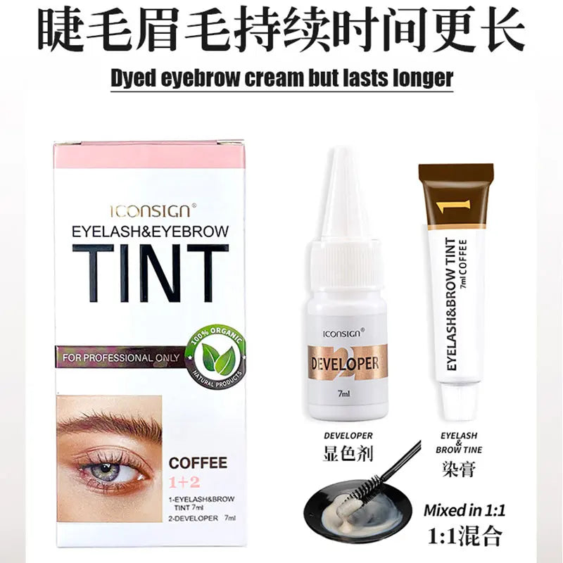 Professional Eyelash Eyebrow Dye Tint 15-minute Fast Tint Easy Dye Gel Enhancer Mascara Lash Lifiting Kit Eye Makeup Tools