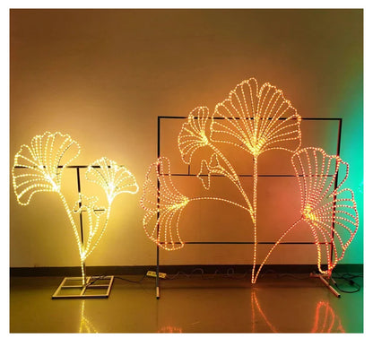 Custom Design Simulated Plant Christmas Home Wedding Party Garden Lawn Decoration Led Lighting