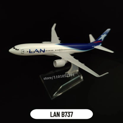 Scale 1:400 Metal Aircraft Replica Brazil Varig B737 Airlines Boeing Airbus Diecast Model Aviation Miniature Art Decor Boy Toy