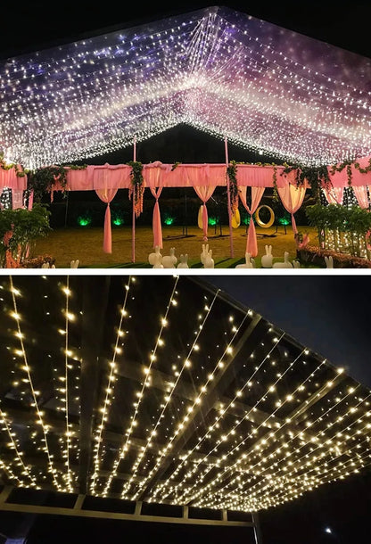 LED String Fairy Lights 1.5M-100M Chain Outdoor Garland Waterproof  220V/Battery/USB for Wedding Party Tree Christmas Decoration