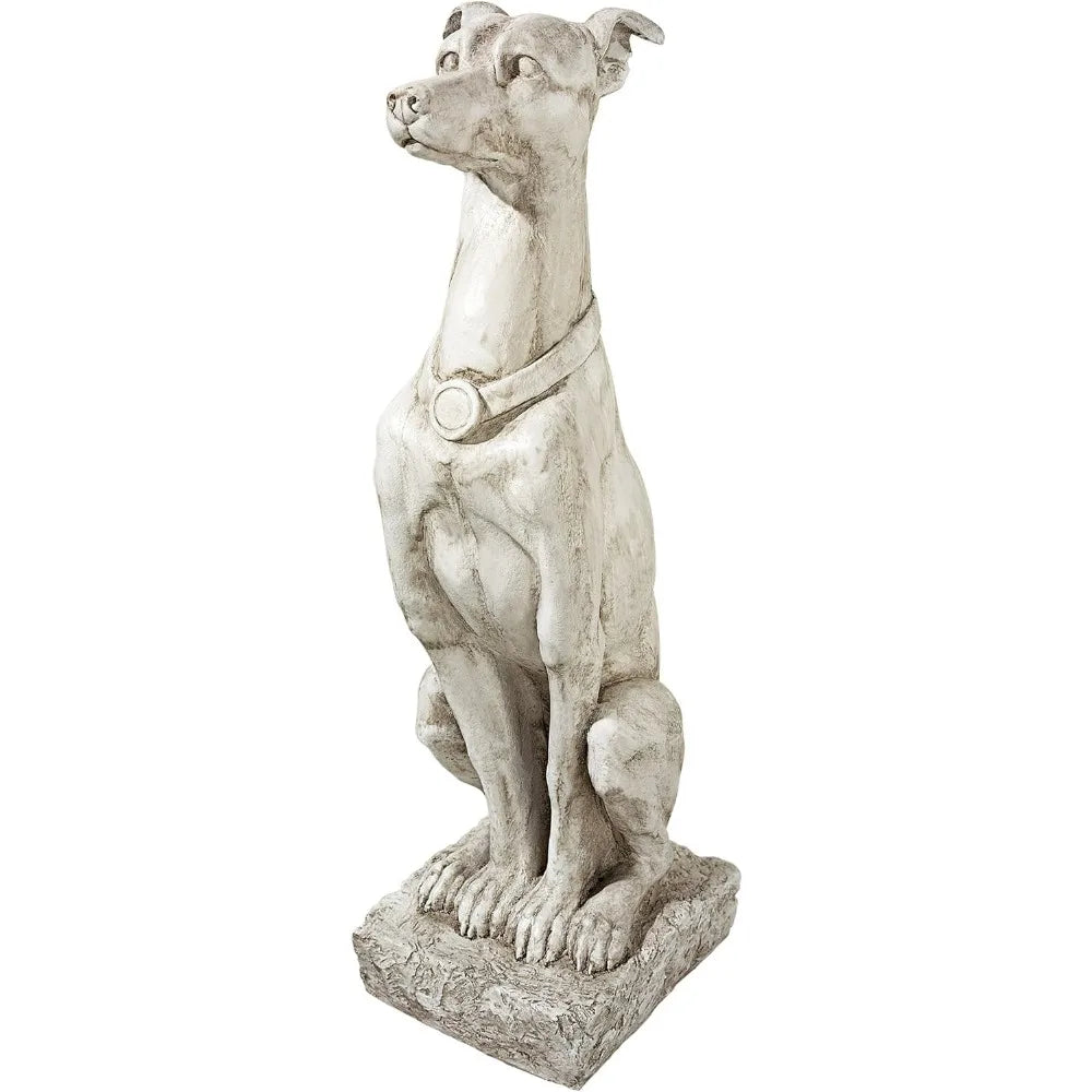 Home decoration, Whibbit, Greyhound, Sentinel, Garden Statue, Ancient Stone