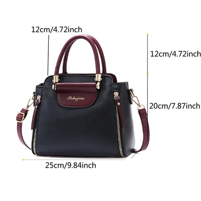 Women's Bags 2024 New Fashion Women's Bags Hit color Hand-held Bag Europeand the United States All-match Shoulder Messenger Bag