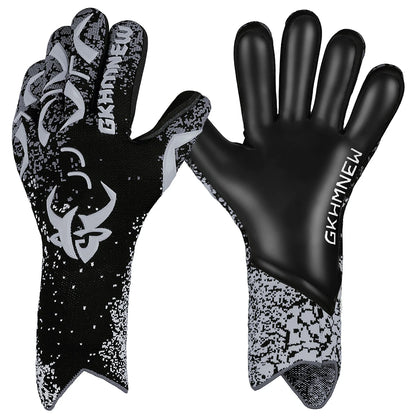 Soccer Goalie Gloves Youth Adults, 4+3mm Super Grip High Performance Goalkeeper Gloves, Breathable Soccer Gloves