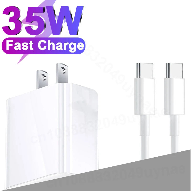 Original PD 35W Charger For iPhone 14 Pro Max 13 12 mini 11 Fast Charger X XS XR 7 Plus SE 2020 Fast Charging Cable Accessories