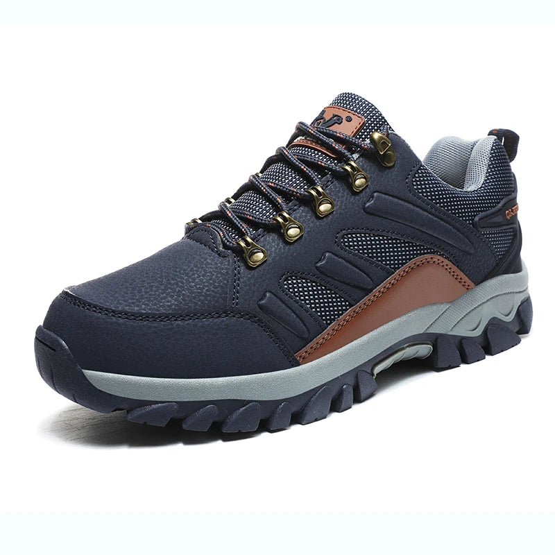 Men Classic Casual Leather Shoes Outdoor Winter Warm Fur Non-slip Sneaker Women Autumn Gym Cowboys Shoes Boys Breathable