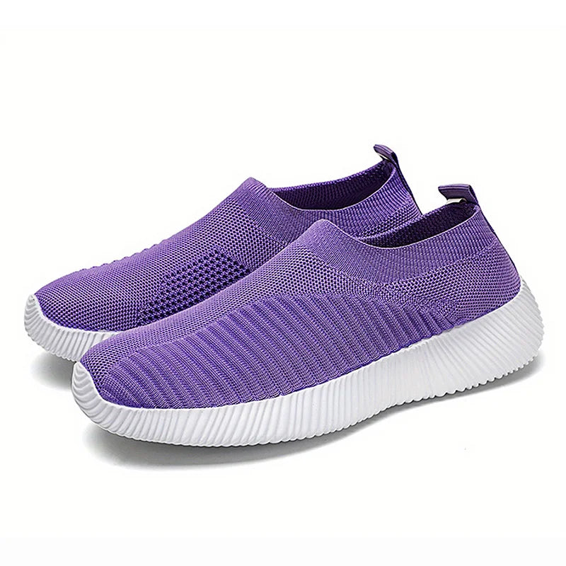 Women Sneakers Slip On Sock Shoes Women Flat Casual Sneaker Women's Sports Shoes Breather Vulcanize Shoes For Women Zapatillas