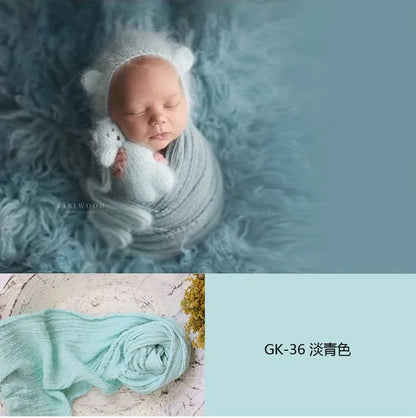 3 Meter seersucker wrap for newborn photography props,stretch baby wrap for photo shoot