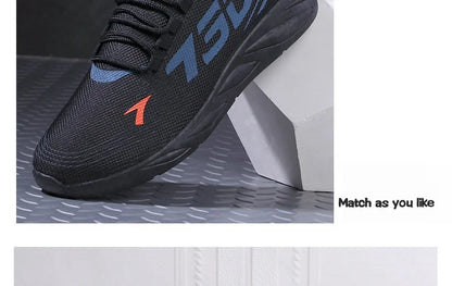 Autumn lightweight anti-odor men's shoes breathable mesh sneakers comfortable fashionable versatile shoes men's casual shoes