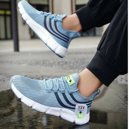 Men Casual Sport Shoes Breathable Lightweight Sneakers Outdoor Mesh Black Running Shoes Athletic Jogging Tenis Walking Shoes