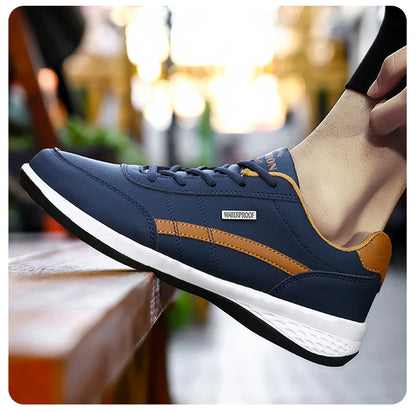 Fashion Casual Shoes Mens Outdoor Tennis Sneakers Lightweight Comfortable Lace Up PU Trainer Size Smaller Than Normals for Men