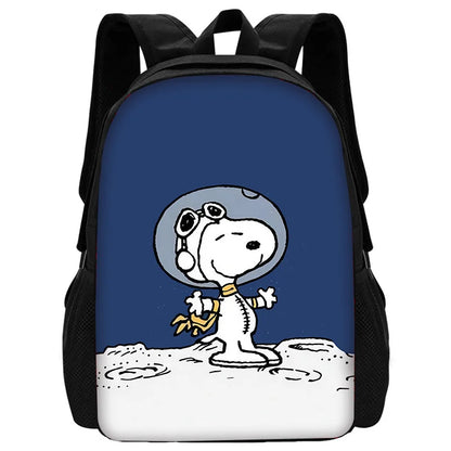 Cartoon Cute S-SnoopyS 3 pcs set Child School Backpack with Lunch Bags ,Pencil Bags ,School Bags for Boys Girls Best Gift