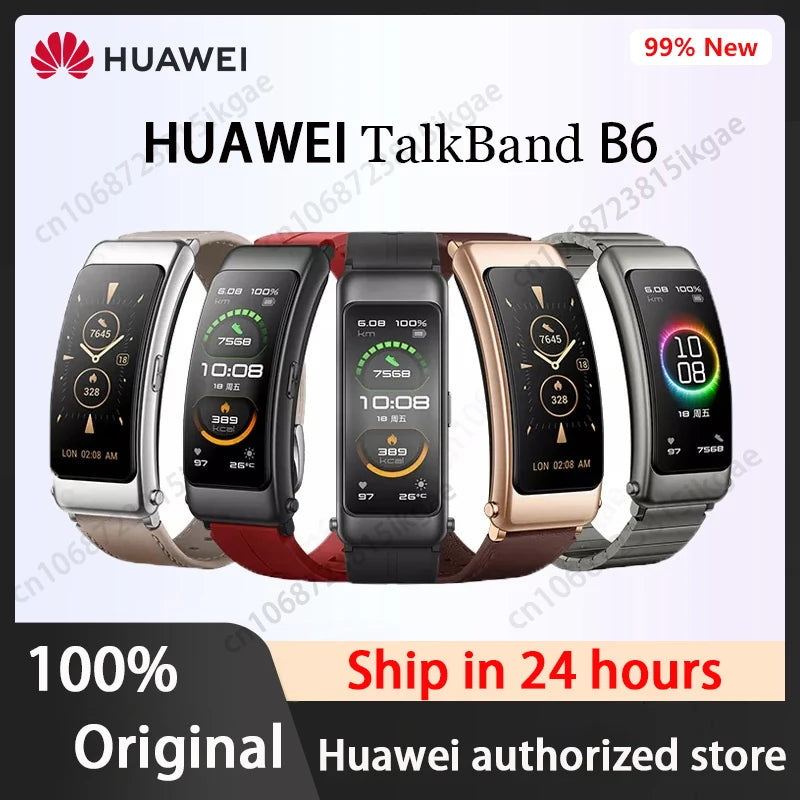 Huawei TalkBand B6 Smart Wristband Bluetooth 5.2 1.53 Inch AMOLED Screen Kirin A1 Processor Call Earphone Talk Band