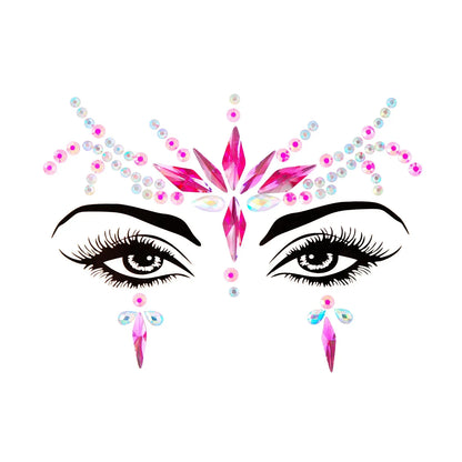 Sexy Face Tattoo Stickers Glitter Fake Tattoos Rhinestones for Woman Temporary Tattoos Party DIY Kids Holiday Face Jewels Tattoo