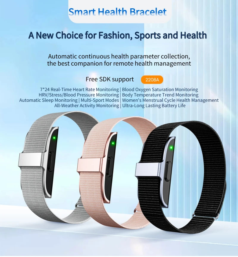 2208A Smart Bracelet Heart Rate Blood Pressure Monitor Pedometer Sport Fitness Tracker Men Women Electronic Bracelet