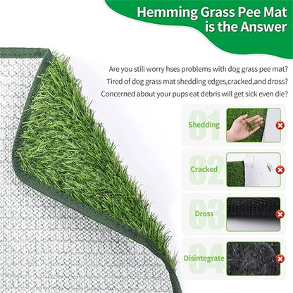 Artificial Grass Dog Potty Pad - Easy ToClean, Odor Resistant,Indoor/OutdoorPet Training Solution