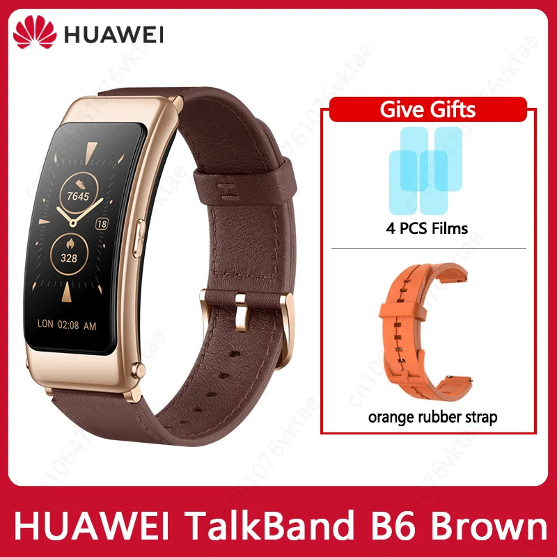 Huawei TalkBand B6 Smart Wristband Bluetooth 5.2 1.53 Inch AMOLED Screen Kirin A1 Processor Call Earphone Talk Band