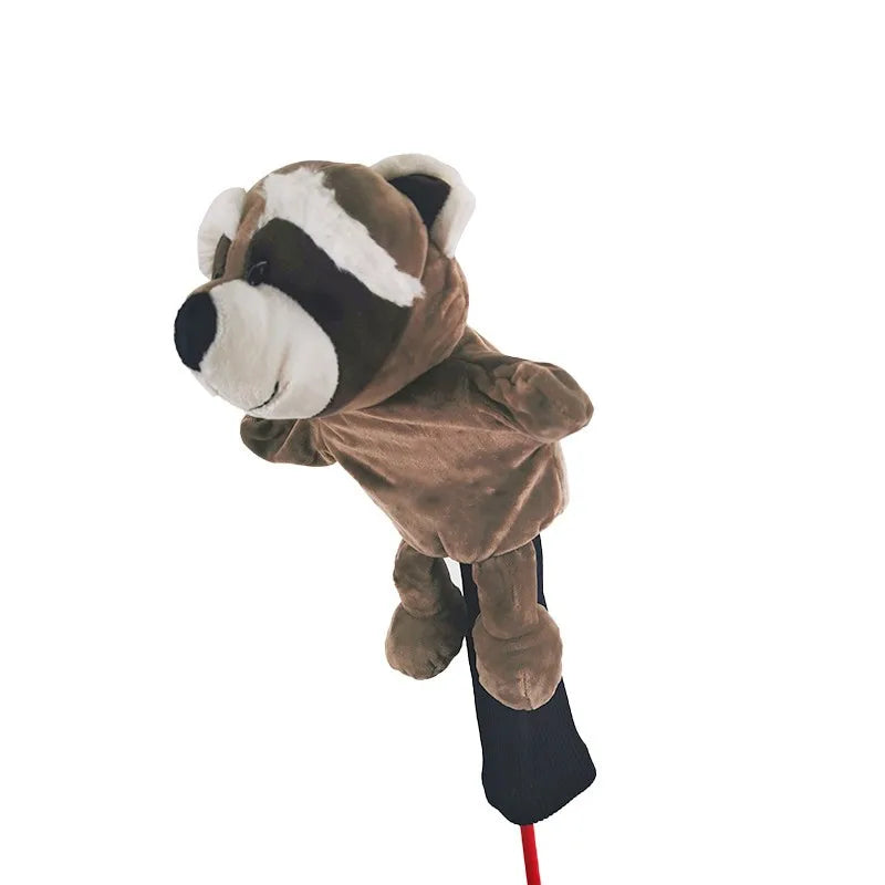 Cute cartoon animals Golf Club Head Covers Wood Head covers Driver Cover Plush doll protective cover