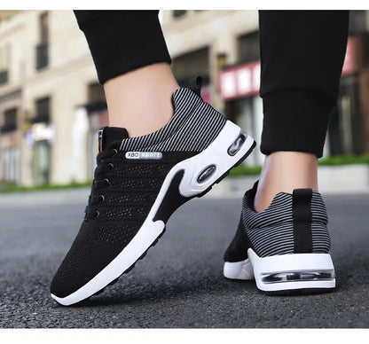 Shoes men 2024 new trend men's shoes breathable lace-up running shoes Korean version light casual sports shoes