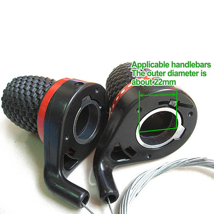 Compact and Practical Design Smooth Gear Shifting Mountain Bike Speed Shifter Derailleur Handle Grip Gear Shift