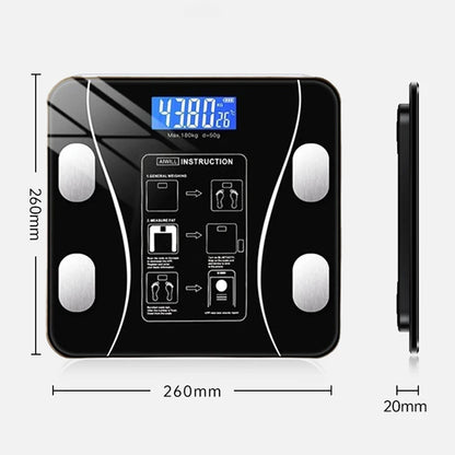 Smart Body Fat Scale Wireless LED Digital Bathroom Weight Scale Body Composition Analyzer Testing Scale