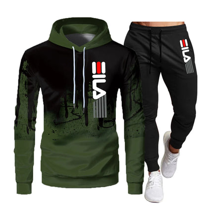 2023 Brand Autumn and Winter Hoodie Suit Men's Fashion Hoodie Brand Pants Casual Jogging Suit Sports Wear Sweatshirt