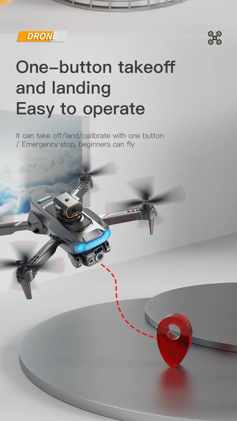 P15 RC GPS Drone Brushless Motor 8K HD Camera Optical Flow Localization Obstacle Avoidance Dron Foldable Quadcopter Boy Toy Gift