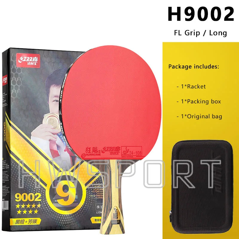 Original DHS 7 Star Table Tennis Racket Offensive 8 Star 9 Star Professional Ping Pong Racket ALC Carbon Paddle