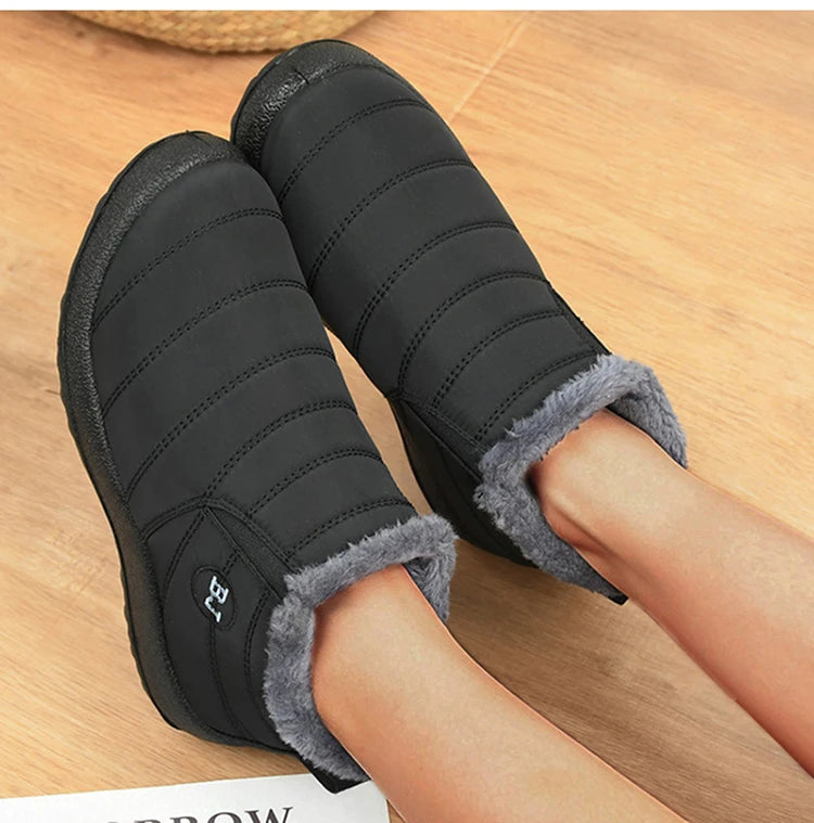 Snow Boots Women Winter Platform Chunky Shoes For Women Slip On Shoes Punk Ankle Boots New Keep Warm Winter Shoes Botas Mujer