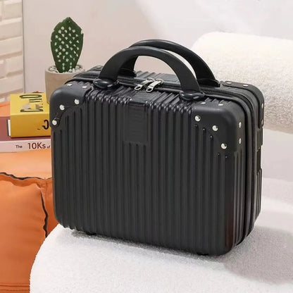 14 inch Mini Travel Suitcase Cosmetic Box Hand Luggage Organizer Makeup Case Small Password Box Boarding Case