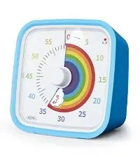 Yunbaoit Rainbow Disk Visual Timer with Protective Case, 60 Minute Countdown Timer for Kids and Adults