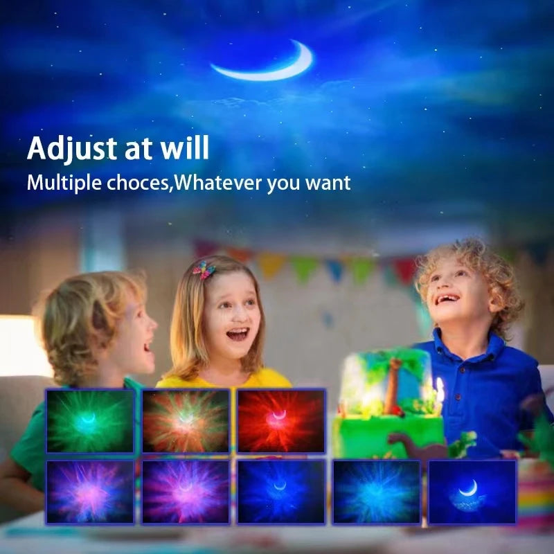 Bluetooth Astronaut Star Light Projector LED Bedroom Ambiance Night Light Aurora Moon Nebula Galaxy Lighting for Kids