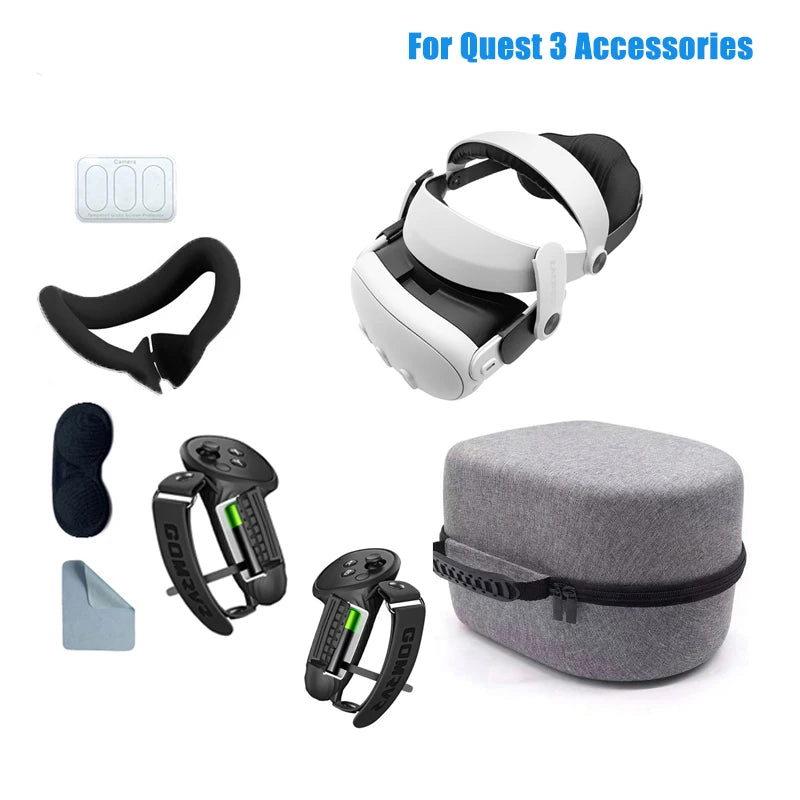 GOMRVR Head Strap Compatible with Meta Quest 3/Quest 3S Enhanced Comfort Reduce Stress Elite Replacement Head Strap