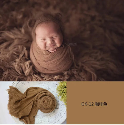 3 Meter seersucker wrap for newborn photography props,stretch baby wrap for photo shoot