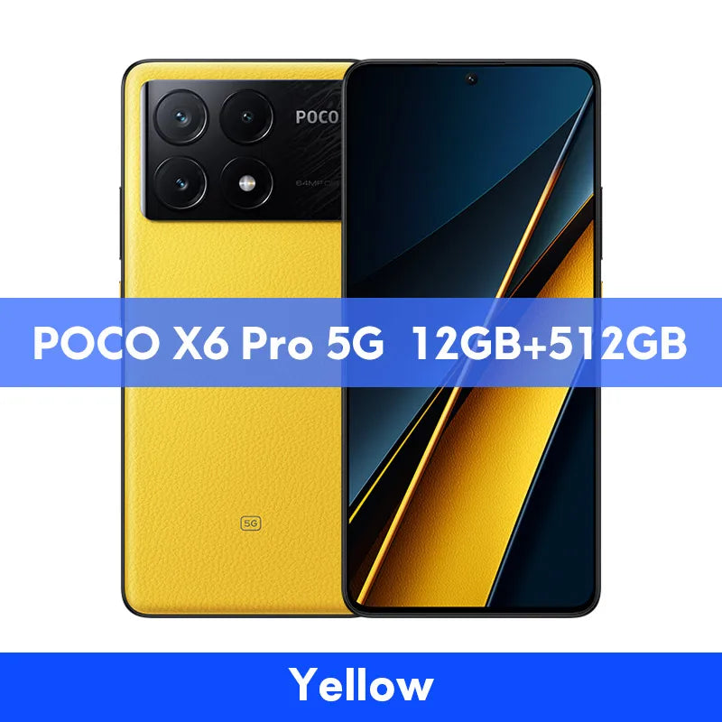 POCO X6 Pro 5G Global Version Smartphone Dimensity 8300-Ultra 6.67"Flow AMOLED DotDisplay 64MP NFC