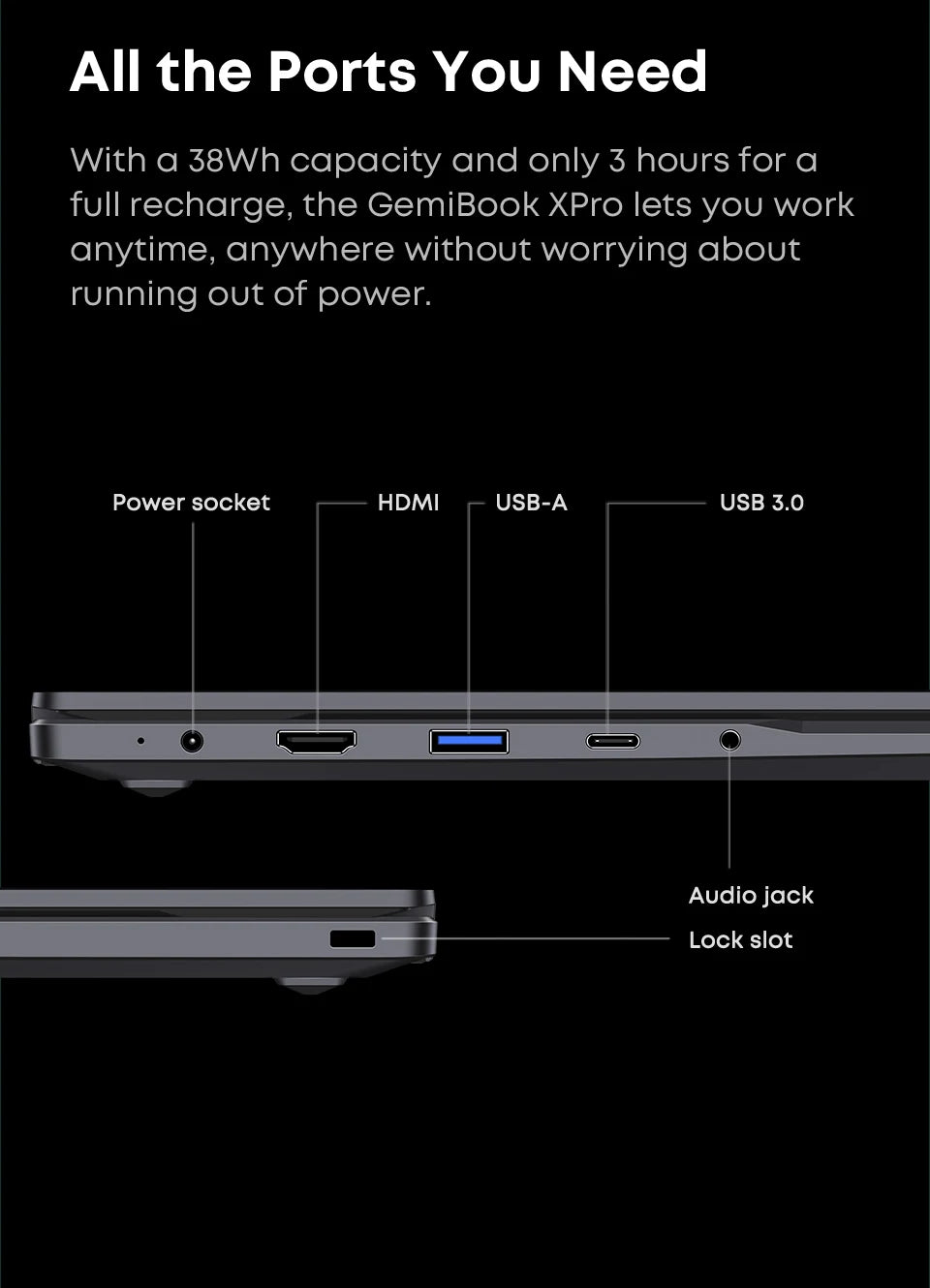 CHUWI GemiBook XPro 14inch UHD Screen Laptop 8GB RAM 256GB SSD Intel Celeron N100 Windows 11 Computer with Cooling Fan Notebook