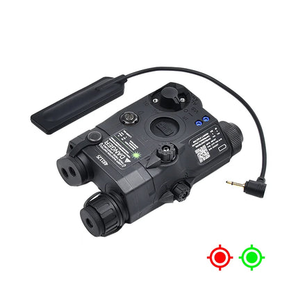 PEQ-15 Tatical Red Green Dot Dual Beam Laser Sight AN No Light IR Fit 20mm Picatinny Rail UHP Airsoft Weapon Hunting Indicator