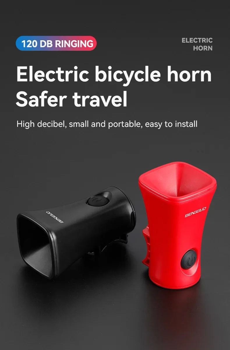 Bicycle Horn Electric Scooter Bell 120DB Waterproof Bike Horn MTB Road Cycling Bicycle Alarm Horn For Xiaomi M365 Pro Accessorie