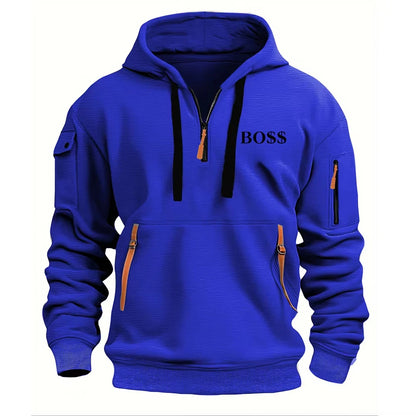 2025 Autumn Winter High Quality Dropped Shoulder Hooded Sweatshirt Men's Women's Plus Size Loose Pullover Fashion Sweatshirt