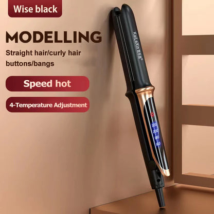 4 Gears Adjustable Temperature 2in1 Professional Flat Iron Hair Straightener Fast Warm-up Styling Tool For Wet or Dry Hair