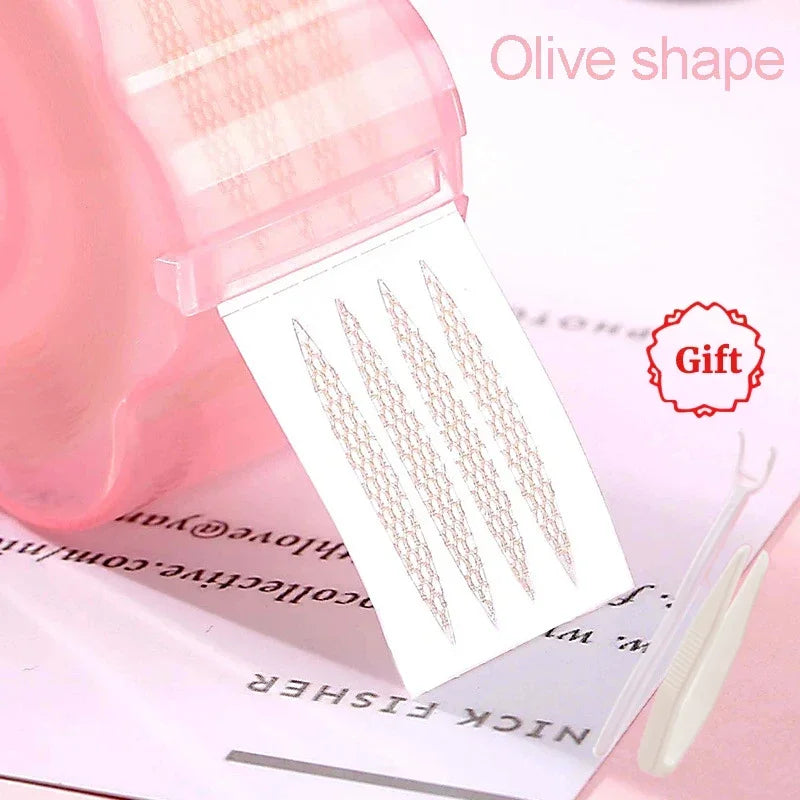 Natural Invisible Double Eyelid Stickers Fold Eyelid Stripes Eyelid Tapes Eye Lift Clear Beige Color Big Eyes Women Beauty Tools