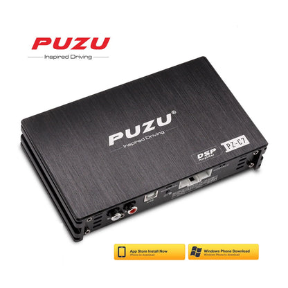 PUZU PZ-C7 wiring harness 4X150W Car DSP Amplifier Car Radio Sound Upgrade Digital Audio Signal Processor For Hyundai Kia