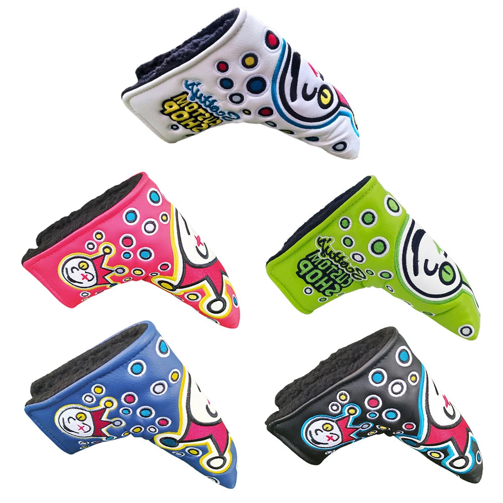 PU Golf Putter Headcover Sticker Buckle Golf Club Protective Cover Durable Universal Anti-Collision Pressure Outdoor Accessories