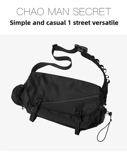 Causal Nylon Shoulder Man Bag Japanese Teenager School Laptop Sling Men's Bag Streetwear Travel Cross Bag Messenger Bags for Men