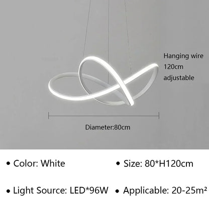 Modern LED Pendant Light Minimalist Chandelier for Dinning Room Kitchen Bar Restaurant Home Decor Led Lighting Remote Control