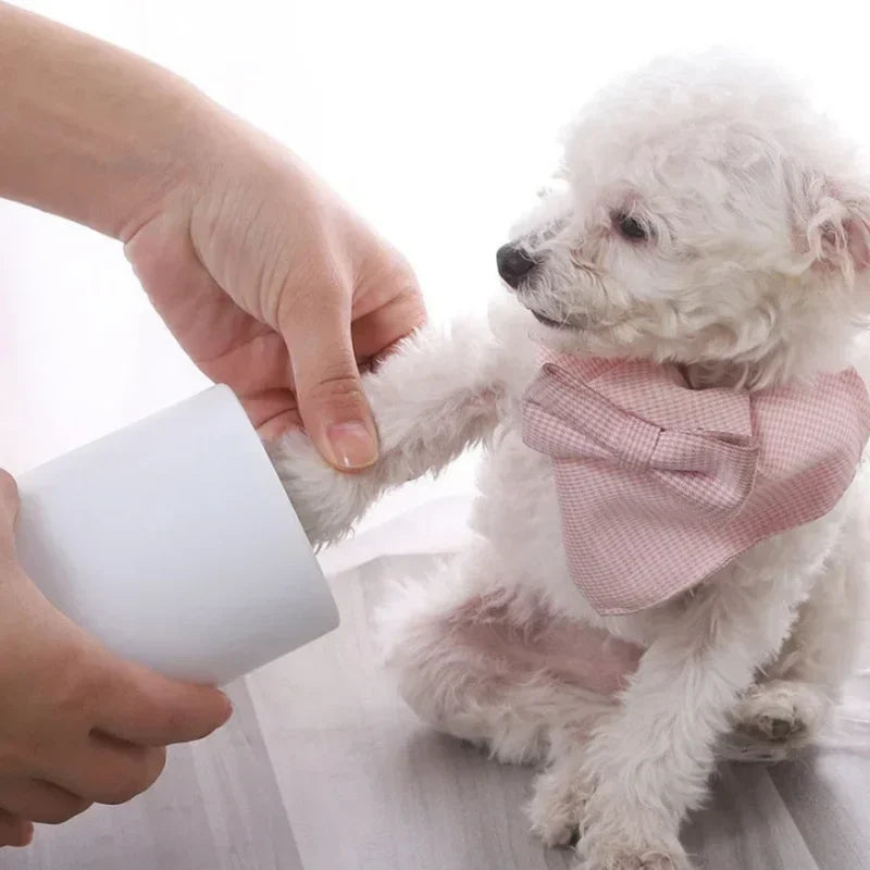 Automatic Pet Foot Washer Cup Silicone Soft Foot Cup Cat Foot Cleaning Bucket Dog Paw Cleaner Cup Manual Quick Feet Wash Cleaner