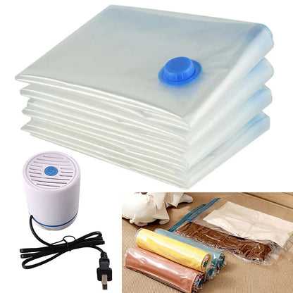 6Pcs Vacuum Storage Bags With Valve Vacuum Seal Bag Space Saving Bags for Comforters Clothes Pillow Bedding Blanket Storage