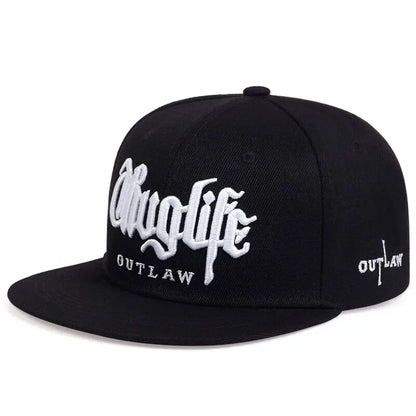 1 Pcs Fashion Fastball CAP Thuglife Embroidery Hiphop Baseball Cap Snapback Hat Adult Outdoor Casual Sun Casual Bone Adjustable