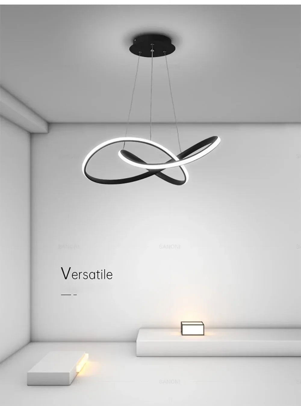 Modern LED Pendant Light Minimalist Chandelier for Dinning Room Kitchen Bar Restaurant Home Decor Led Lighting Remote Control