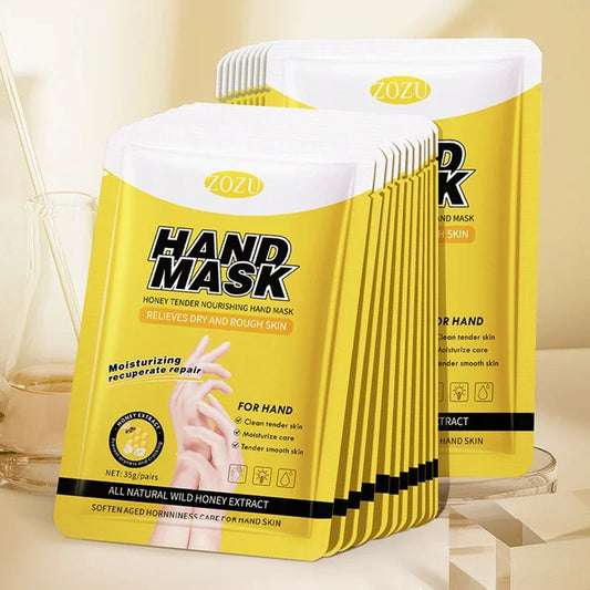 10 Pairs Honey Hand Mask Hands skincare Masks Moisturizing Nourishing Tendering Smoothing Anti Wrinkle Hands Skin Care Products